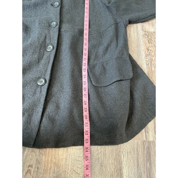 Sandro Women Gray Wool Jacket Coat 2x - Picture 7 of 7